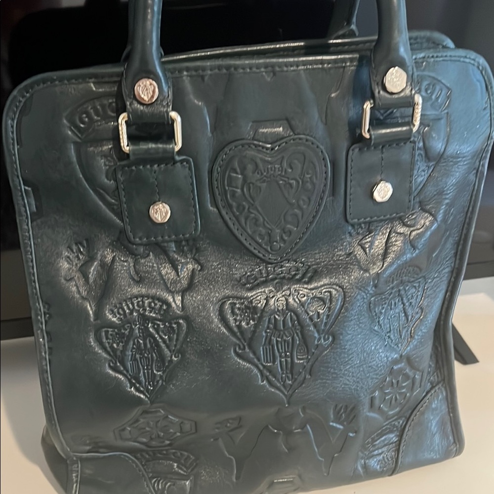 Stylish Green Embossed Women Bag